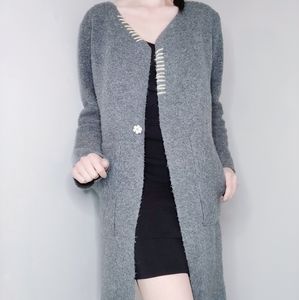 Patrizia Luca Milano Long Sweater Coat One Button